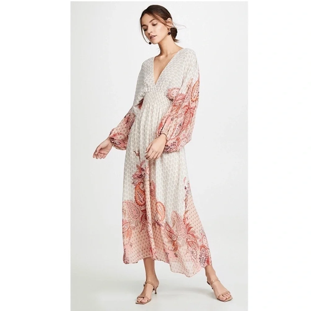 MISA Los Angeles Emala Paisley Print Maxi Dress size XS - Picture 3 of 16